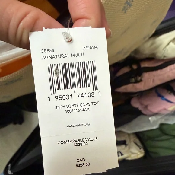 Coach X Peanuts Snoopy & Woodstock Ice Christmas Lights Tote Canvas - Picture 7 of 7